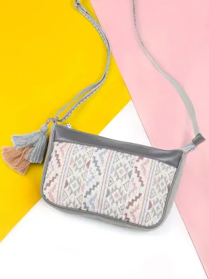 Tribal Cotton Canvas Jaquard Ikat Jacquard Sling Bag