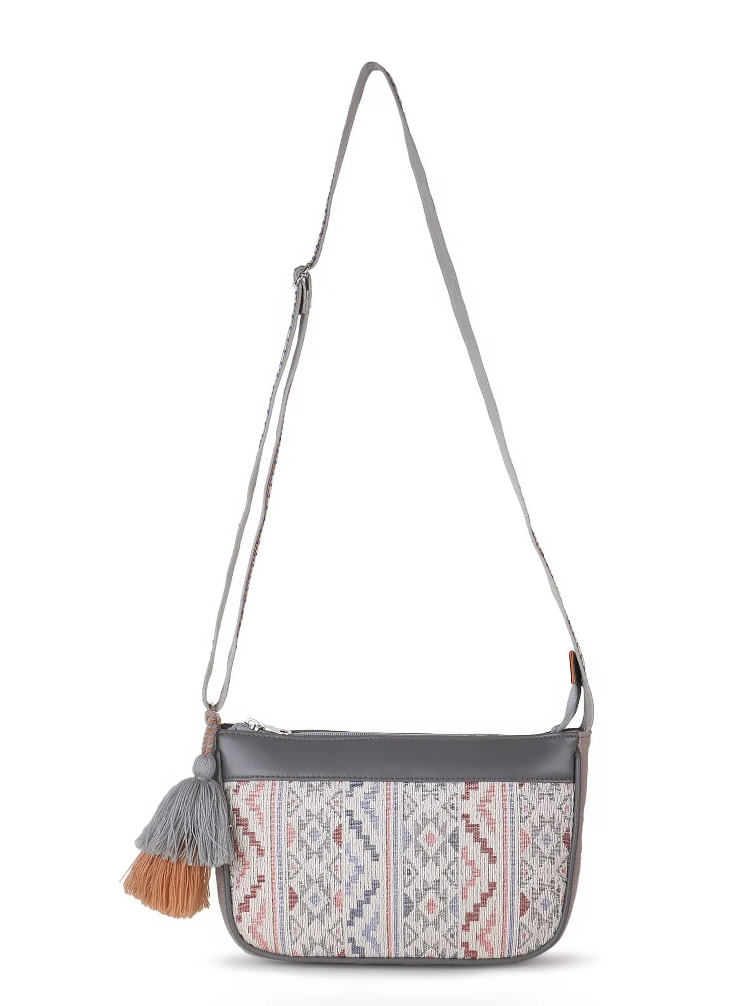 Tribal Cotton Canvas Jaquard Ikat Jacquard Sling Bag