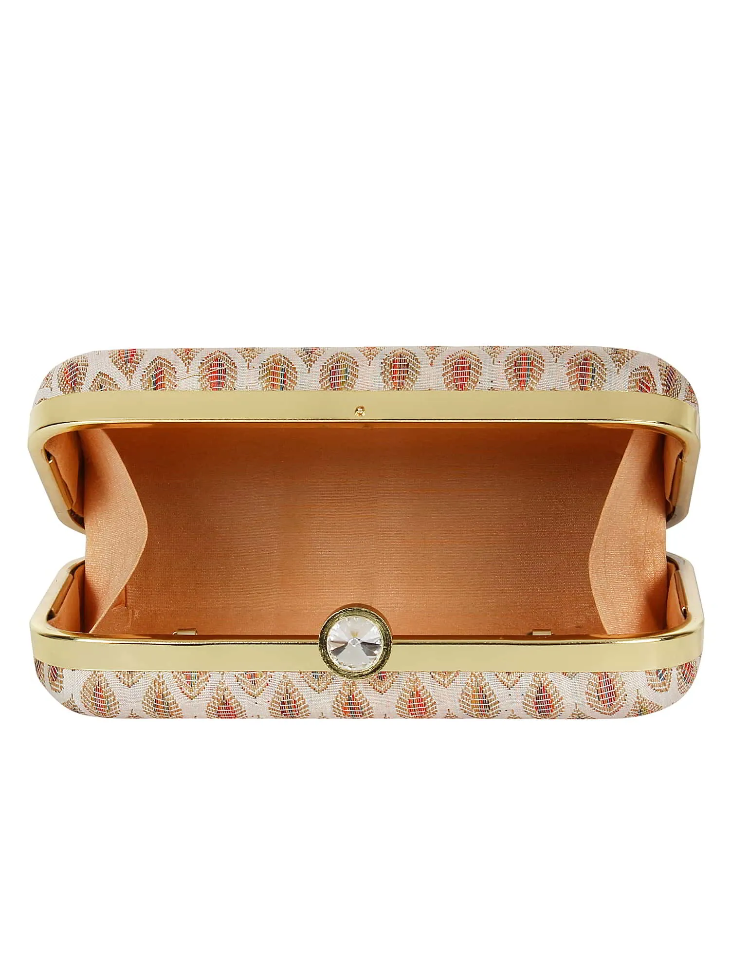 Tulle Printed Silk Clutch