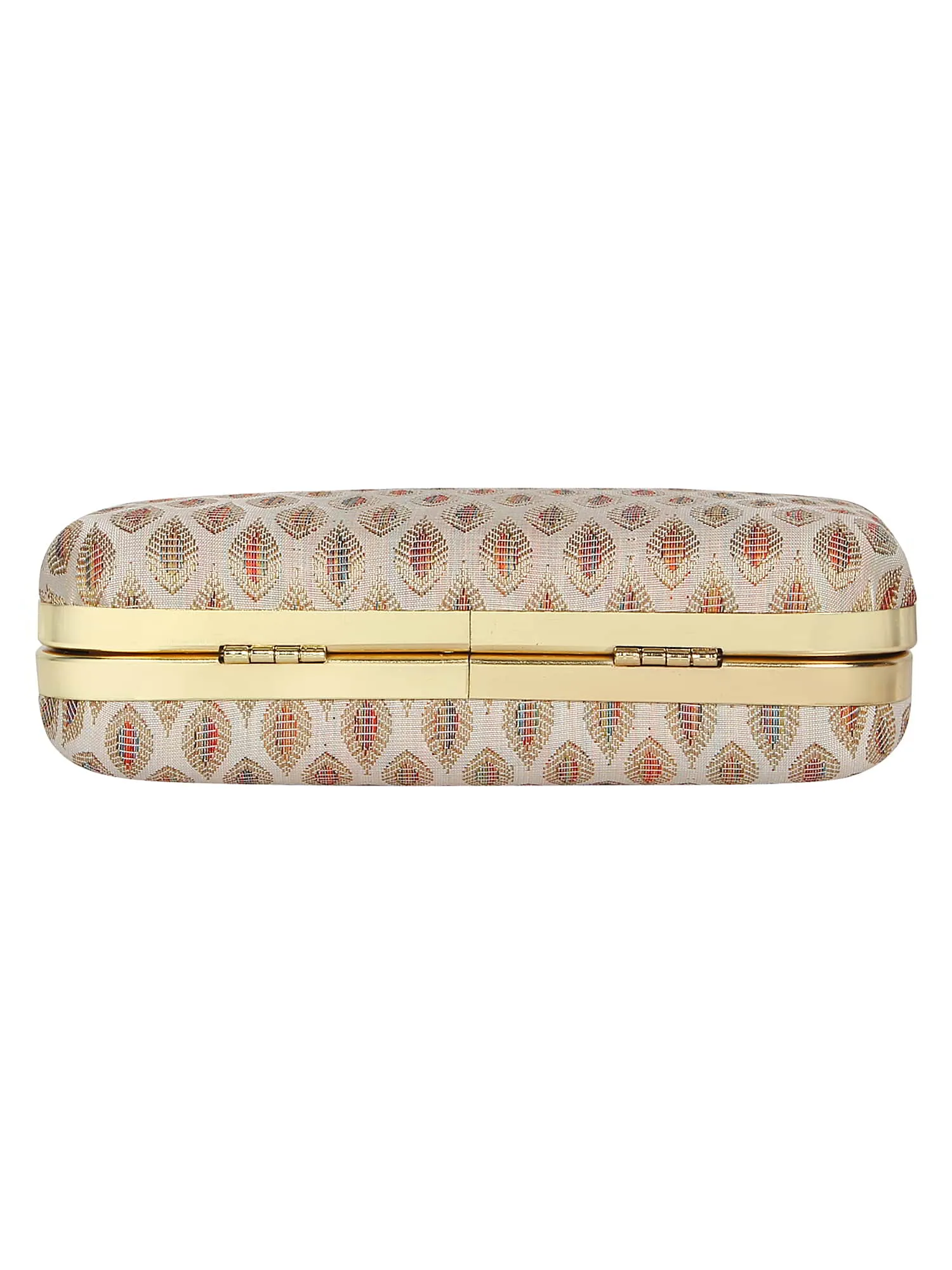 Tulle Printed Silk Clutch