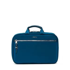 TUMI Women's Madina Cosmetic Bag, Dark Turquoise, Blue, One Size