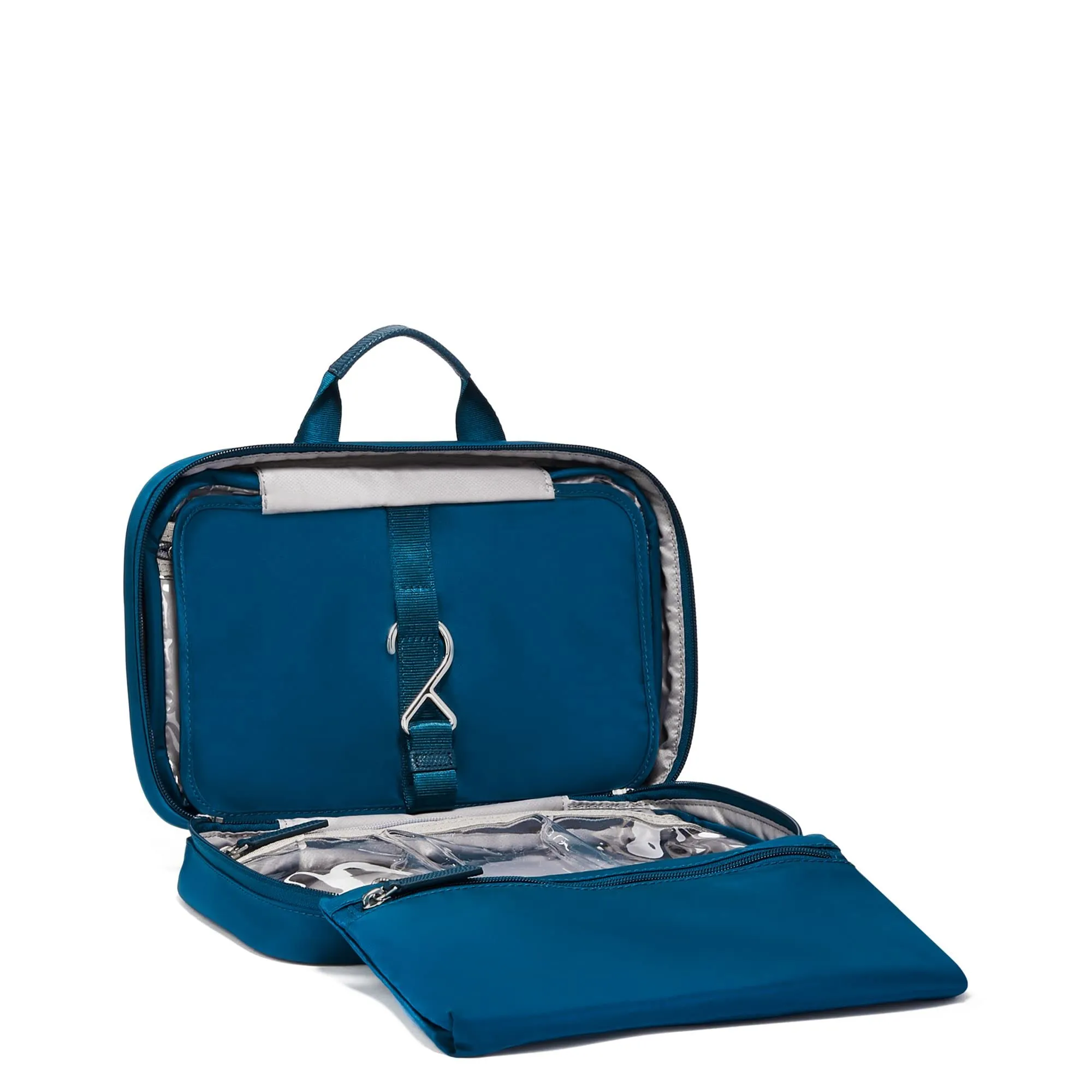 TUMI Women's Madina Cosmetic Bag, Dark Turquoise, Blue, One Size