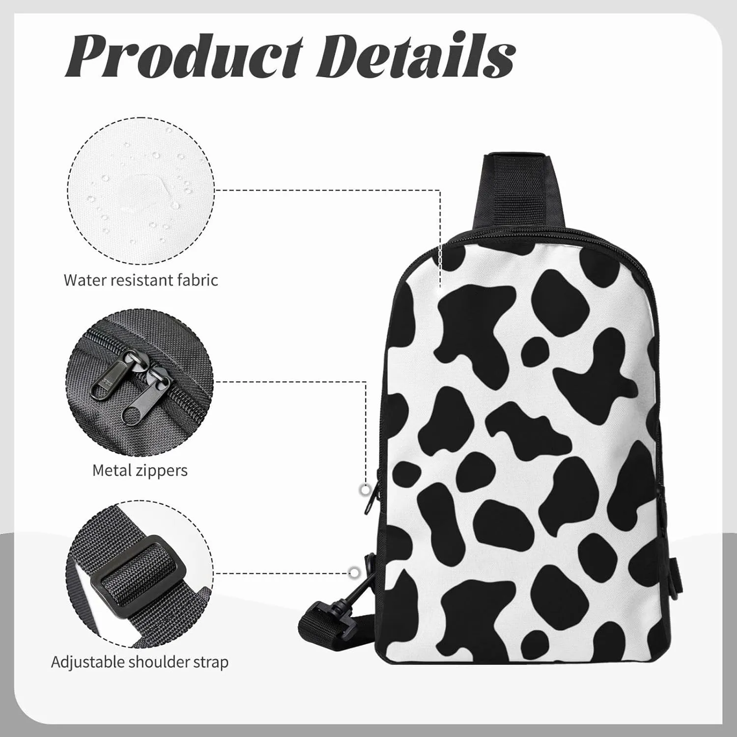 Turquoise Blue Square Casual Crossbody Backpack Sling Bag Lightweight Chest Bag Daypack Shoulder Bag For Men Women