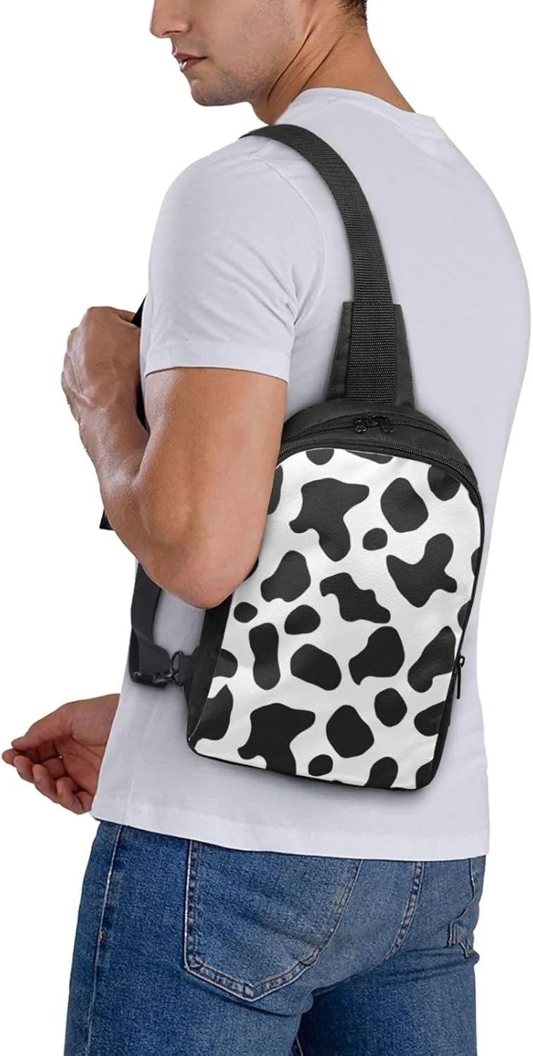 Turquoise Blue Square Casual Crossbody Backpack Sling Bag Lightweight Chest Bag Daypack Shoulder Bag For Men Women