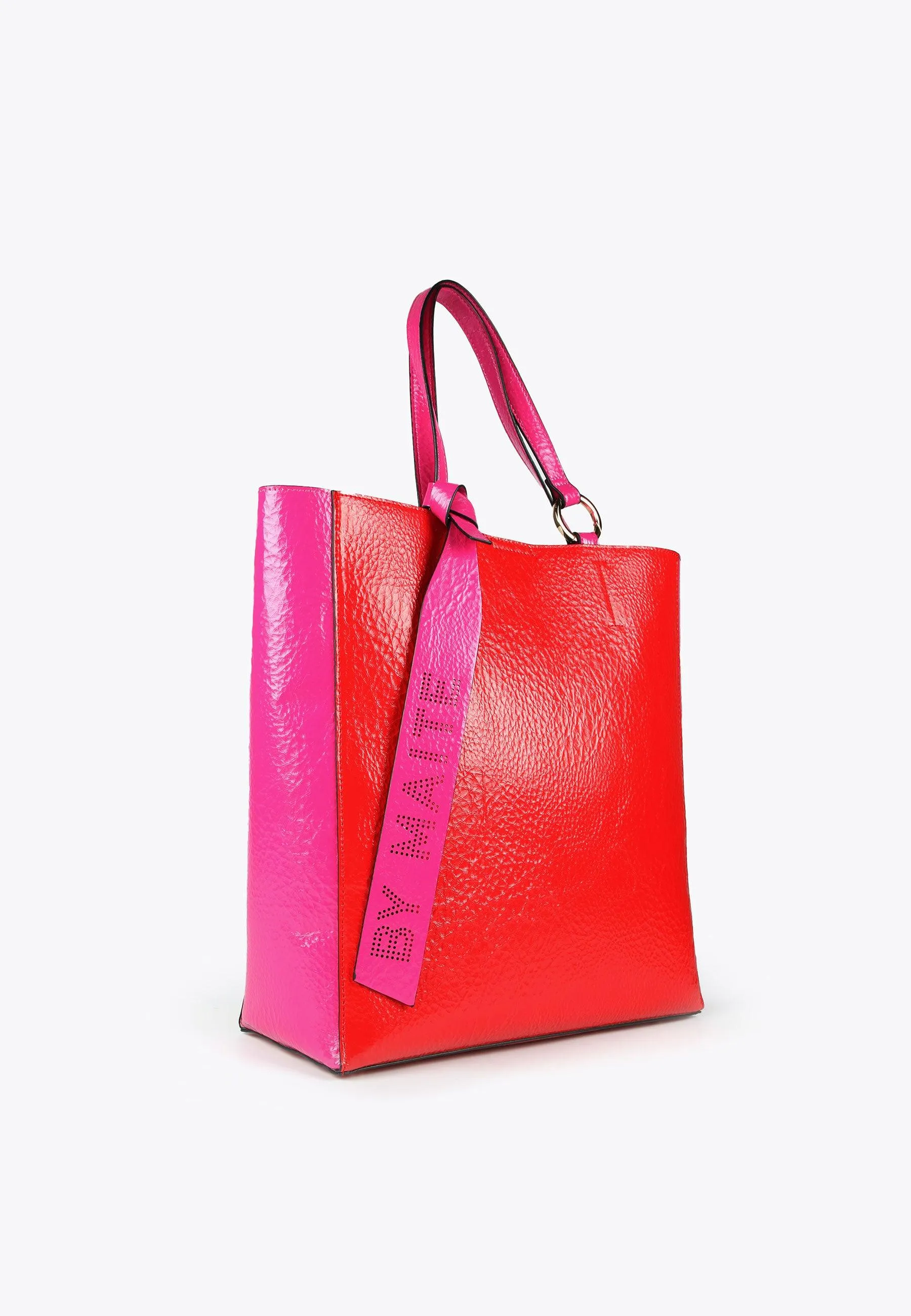 Two-tone tote bag