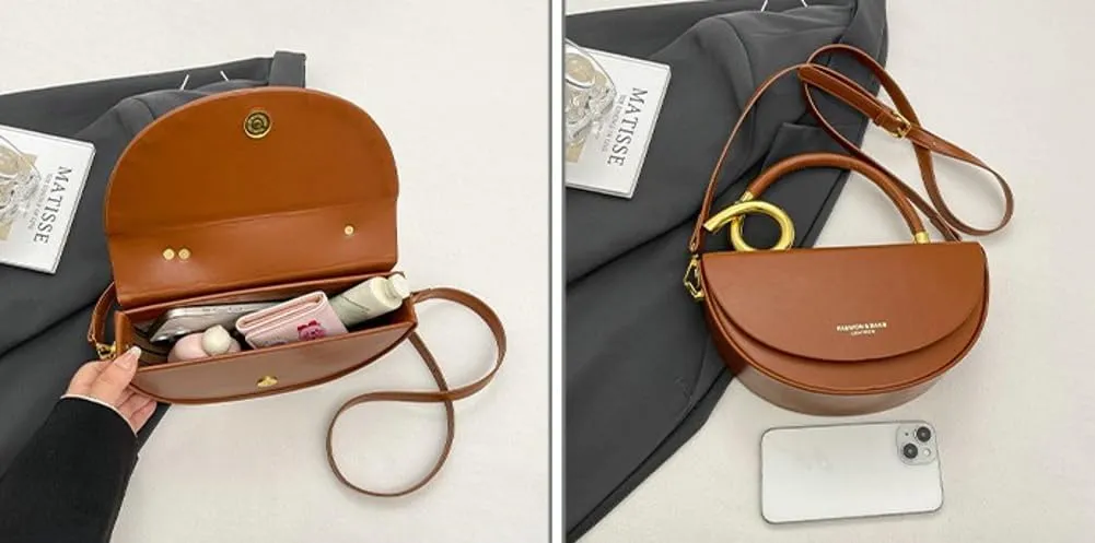 Unique Trendy Solid Color Cross Body Bag Small Exquisite Shoulder Bags Commuter Travel Handbag for Women 2025