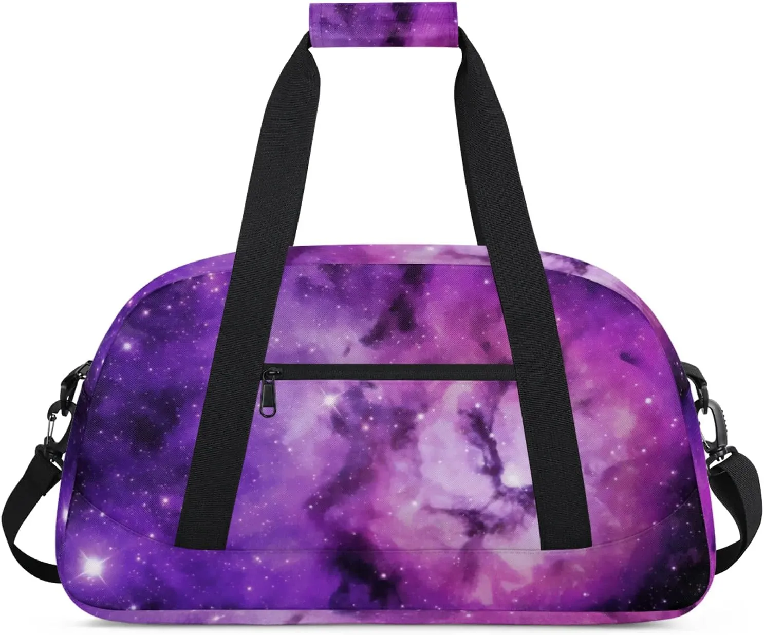 Universe Outer Space Theme 18 inch Small Gym Bag for Women and Men, Lightweight Carry On Weekender Bag Mini Duffel Bag for Travel Sports Workout