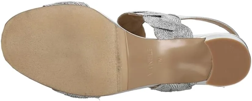 VANELi Womens Lettie Special Occasion Sling Back Casual Sandals Casual Mid Heel 2-3" - Black