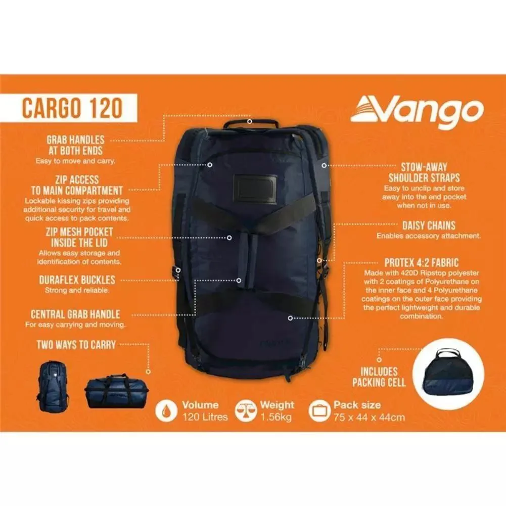 Vango Cargo 120L Travel Bag (Moonlight Ocean)