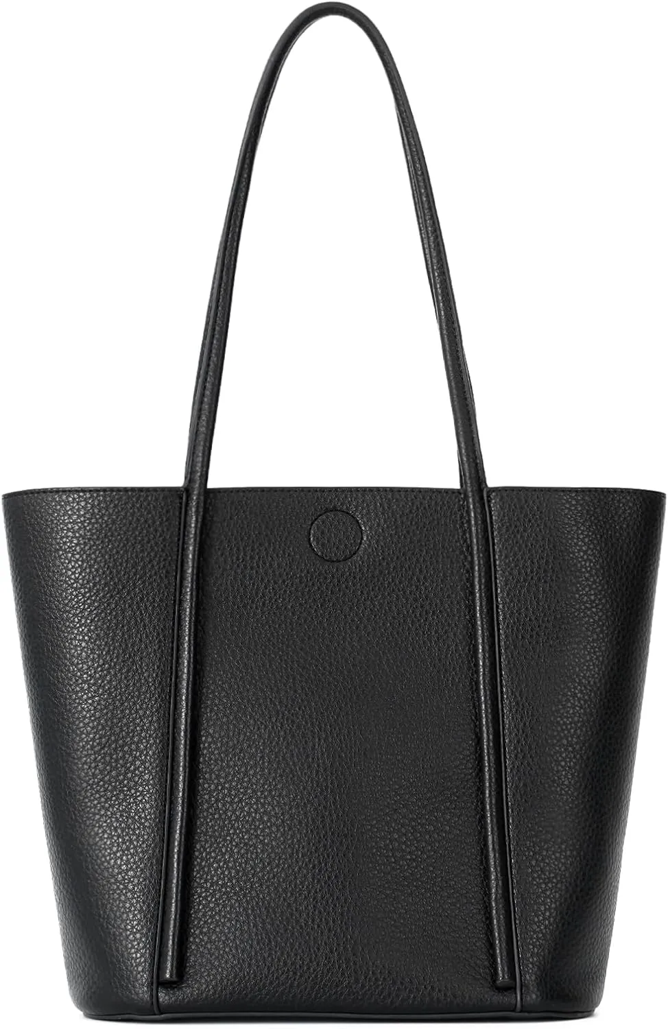 Vegan Leather Tote Bag for Women, Top Handle Shoulder Bag with Insert Organizer