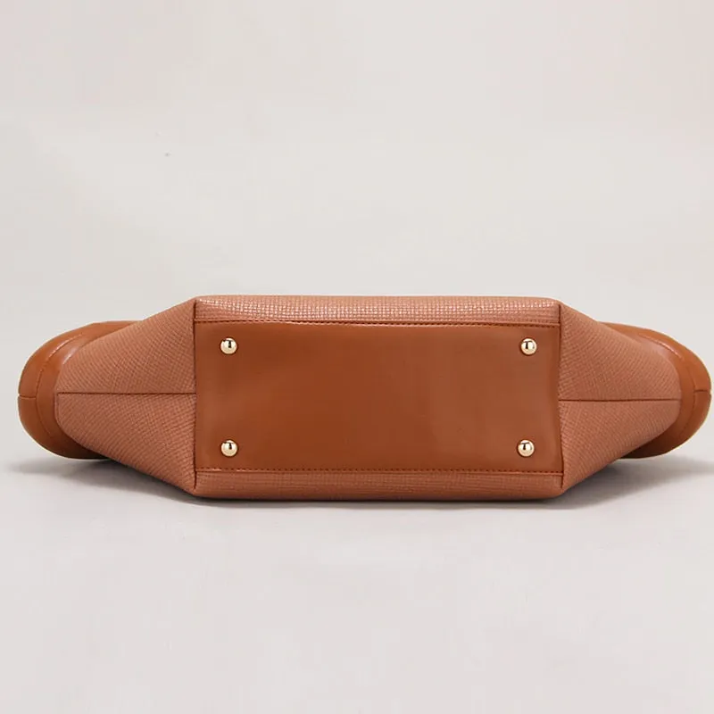 Vicenta Puff Handle Tote Bag - 2 Colors