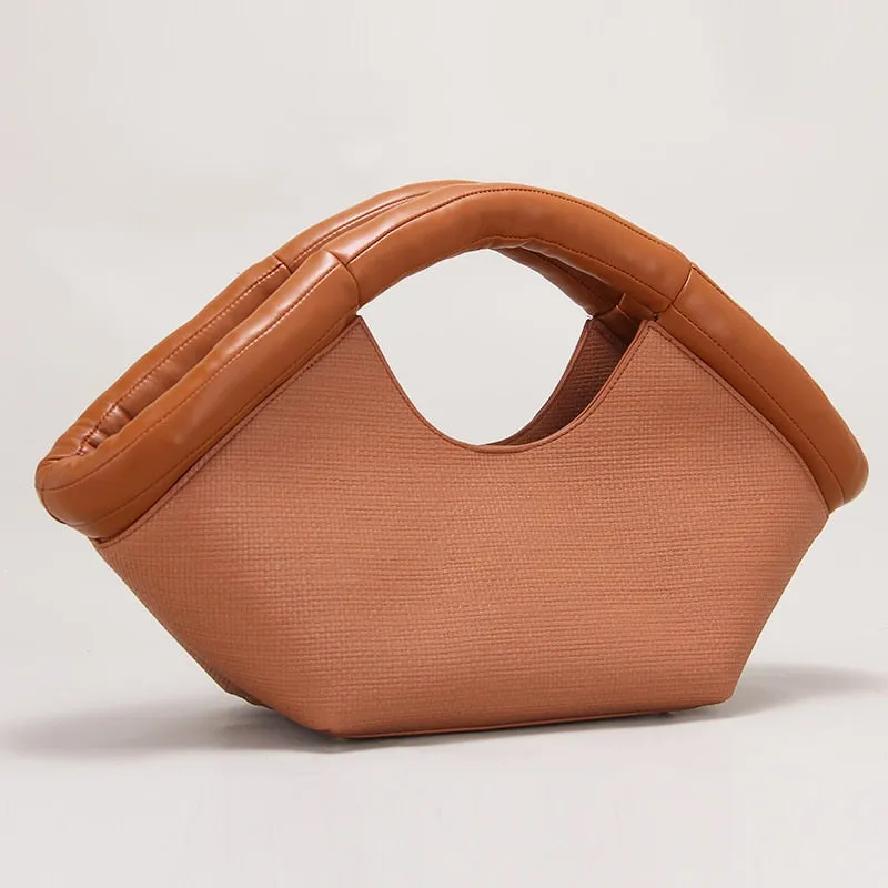 Vicenta Puff Handle Tote Bag - 2 Colors