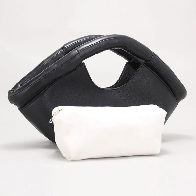 Vicenta Puff Handle Tote Bag - 2 Colors