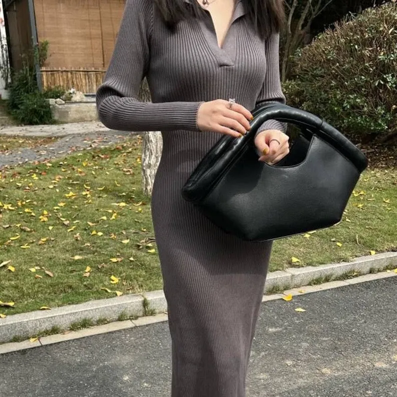 Vicenta Puff Handle Tote Bag - 2 Colors