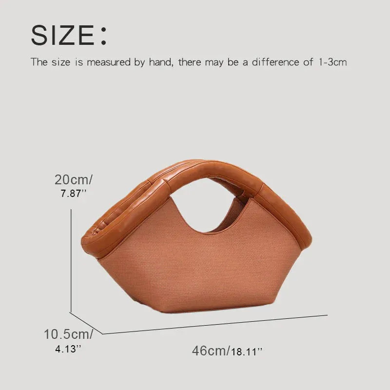 Vicenta Puff Handle Tote Bag - 2 Colors