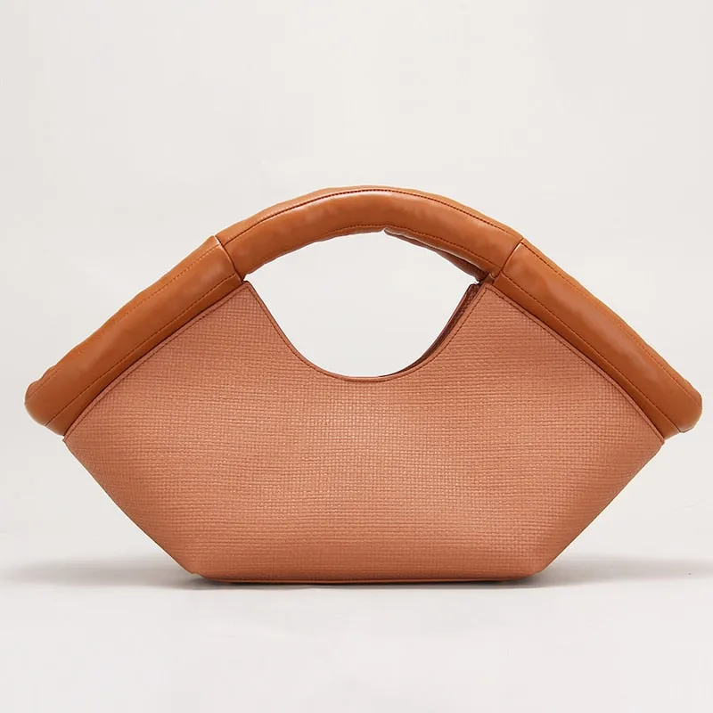 Vicenta Puff Handle Tote Bag - 2 Colors