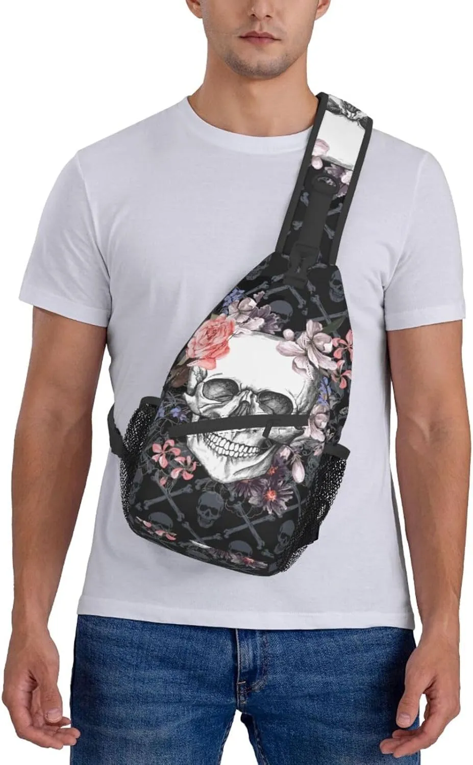 Vintage Elephant Sling Backpack Unisex Crossbody Chest Bag Shoulder Chest Bag For Women Men Hiking Travel
