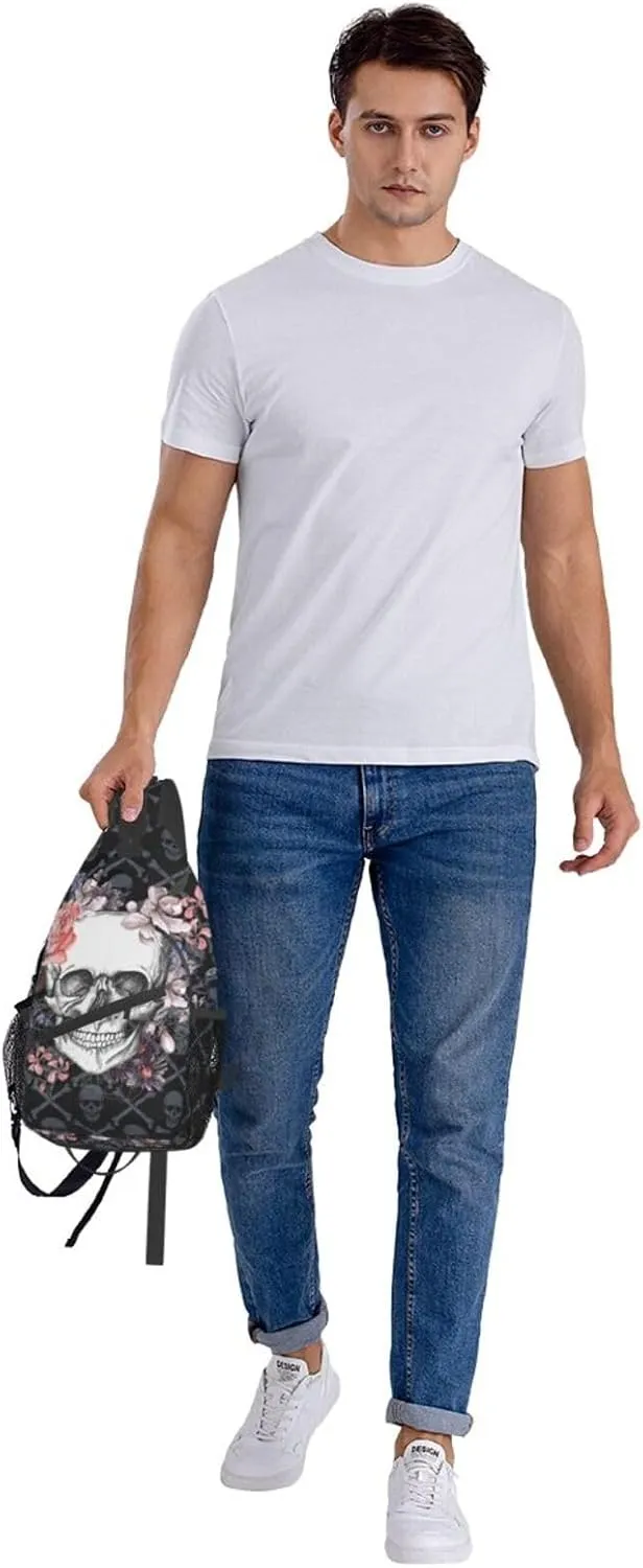 Vintage Elephant Sling Backpack Unisex Crossbody Chest Bag Shoulder Chest Bag For Women Men Hiking Travel