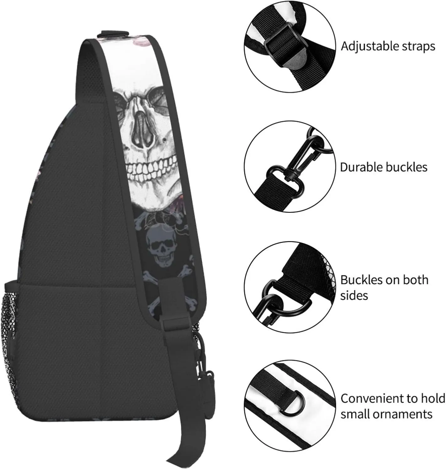 Vintage Elephant Sling Backpack Unisex Crossbody Chest Bag Shoulder Chest Bag For Women Men Hiking Travel