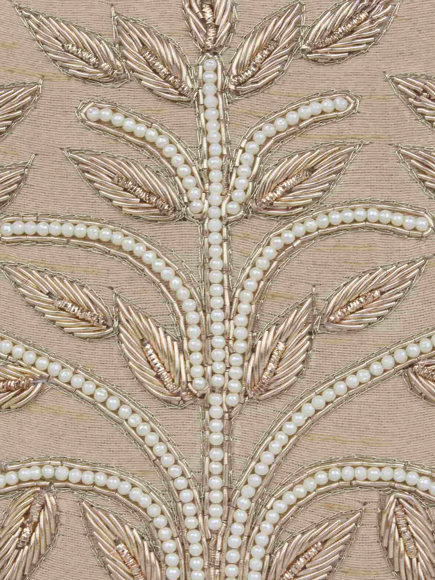 Vista Embellished Faux Silk Box Clutch