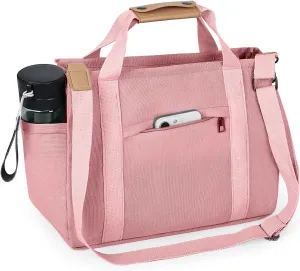 VIWIME Canvas Tote Bag for Women With Pockets, Cute Crossbody Shoulder Purses Mommy Handbag for Work Travel