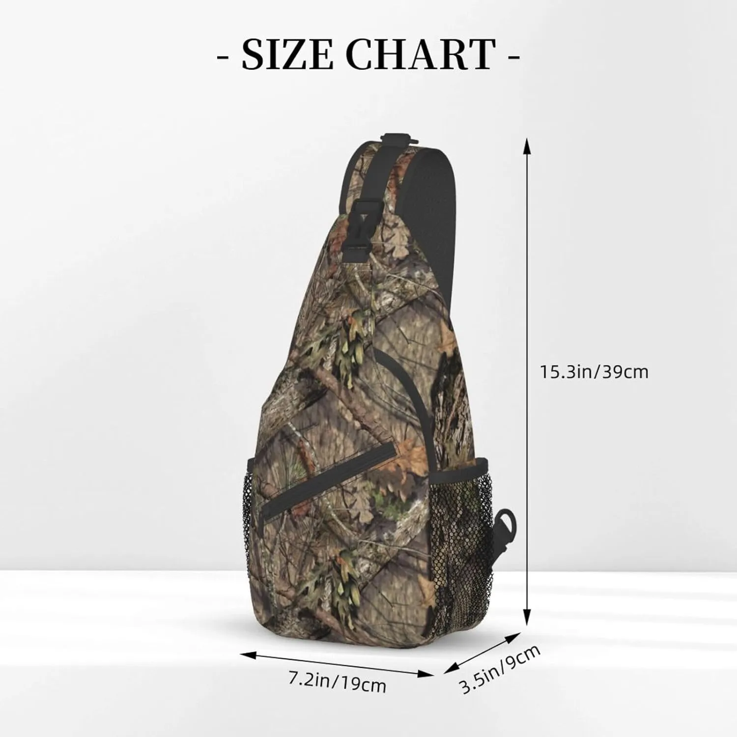 VOOHDDY Camo Hunting Camouflage Forest Sling Bag For Women Men Travel Hiking Backpack Crossbody Shoulder Chest Bags Casual Daypack Sport