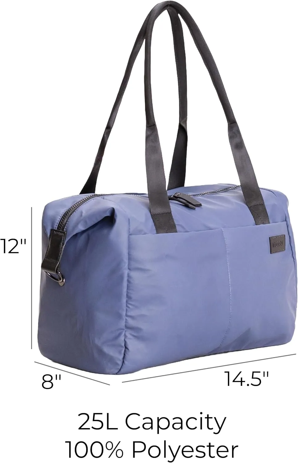 Vooray Alana Duffel Bag – Small Lightweight Travel Bag with Laptop Sleeve, Sports Gym Duffel for Women & Men, Weekender for Overnight, Everyday Use, or Hospital Travel