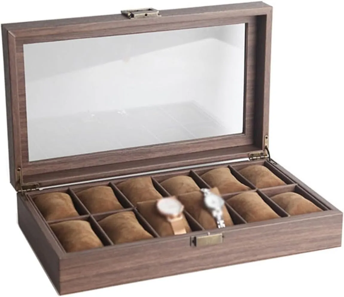 Watch Box Organizer 12 Grid Watch Organizers Large Capacity Watch Storage Box Multifunctional Jewelry Box (excluding Watches) watch case