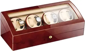 Watch Stand Watch Winders for Automatic Watches - 8 9 Automatic Mechanical Watch Winder Transparent Cover Motor Shaker Watch Holder Display Jewelry Luxury Large Capacity Organizers Watch Box