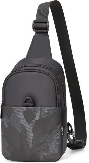 Waterproof Sling Bag Crossbody Bag for Travel Small Chest Bag for Women and Men travel sling bag for men
