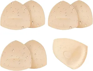 Waterproof Swimsuit Bra Inserts Pads 3 Pairs Removable Bathing Suit Insert Bikini Push up Inserts A/B or C/D,D/E Cup