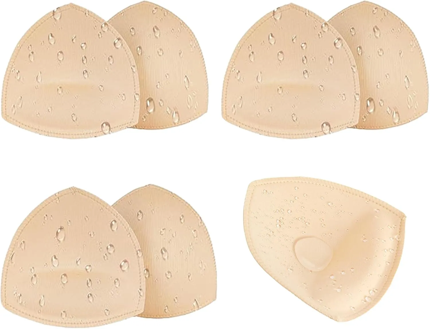 Waterproof Swimsuit Bra Inserts Pads 3 Pairs Removable Bathing Suit Insert Bikini Push up Inserts A/B or C/D,D/E Cup