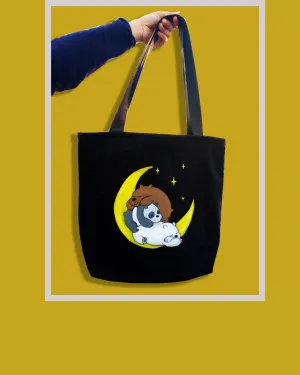 We bare bears ( hand painted bag )