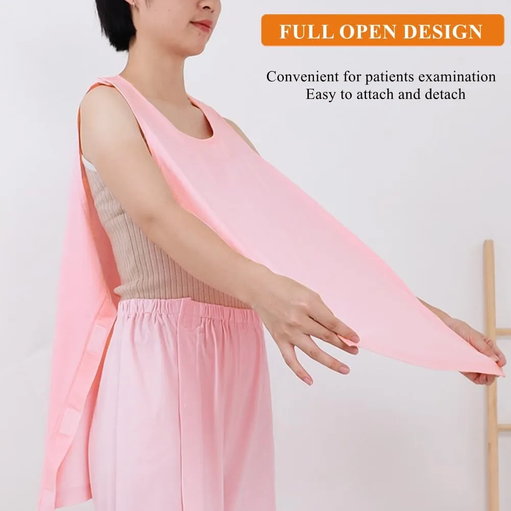 WEEOATAR Unisex Post Shoulder Surgery Shirts Rehab Shirt,Recovery Tear Away T-shirt,Full Open Shirt Dialysis Chemo Clothing