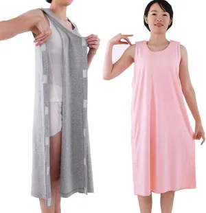 WEEOATAR Unisex Post Shoulder Surgery Shirts Rehab Shirt,Recovery Tear Away T-shirt,Full Open Shirt Dialysis Chemo Clothing