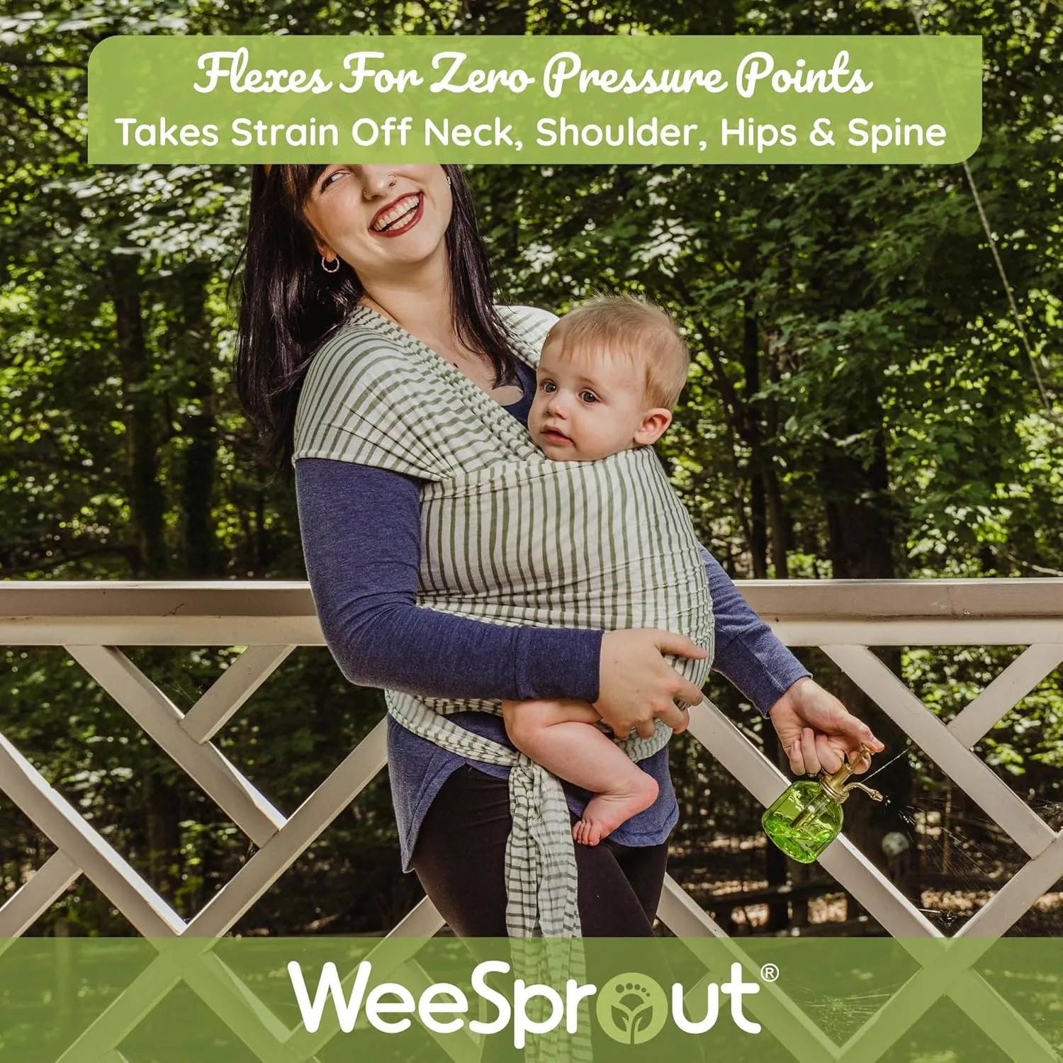 WeeSprout Baby Wraps Carrier - Perfect Child Sling for Newborn and Infant, Enhances Bonding, Soft and Breathable, Ideal for Babywearing