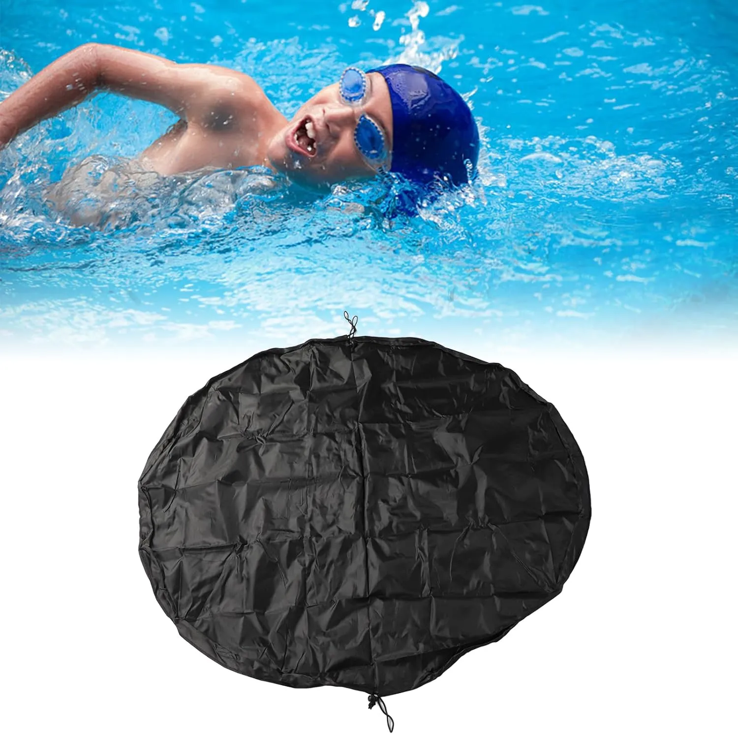 Wet Bag,210D Reusable Outdoor Swimwear Storage Surfers Triathletes Swimmers Gym Yoga Travel Beach Pool Drawstring Closure Lightweight Wet Dry Separation (134cm)