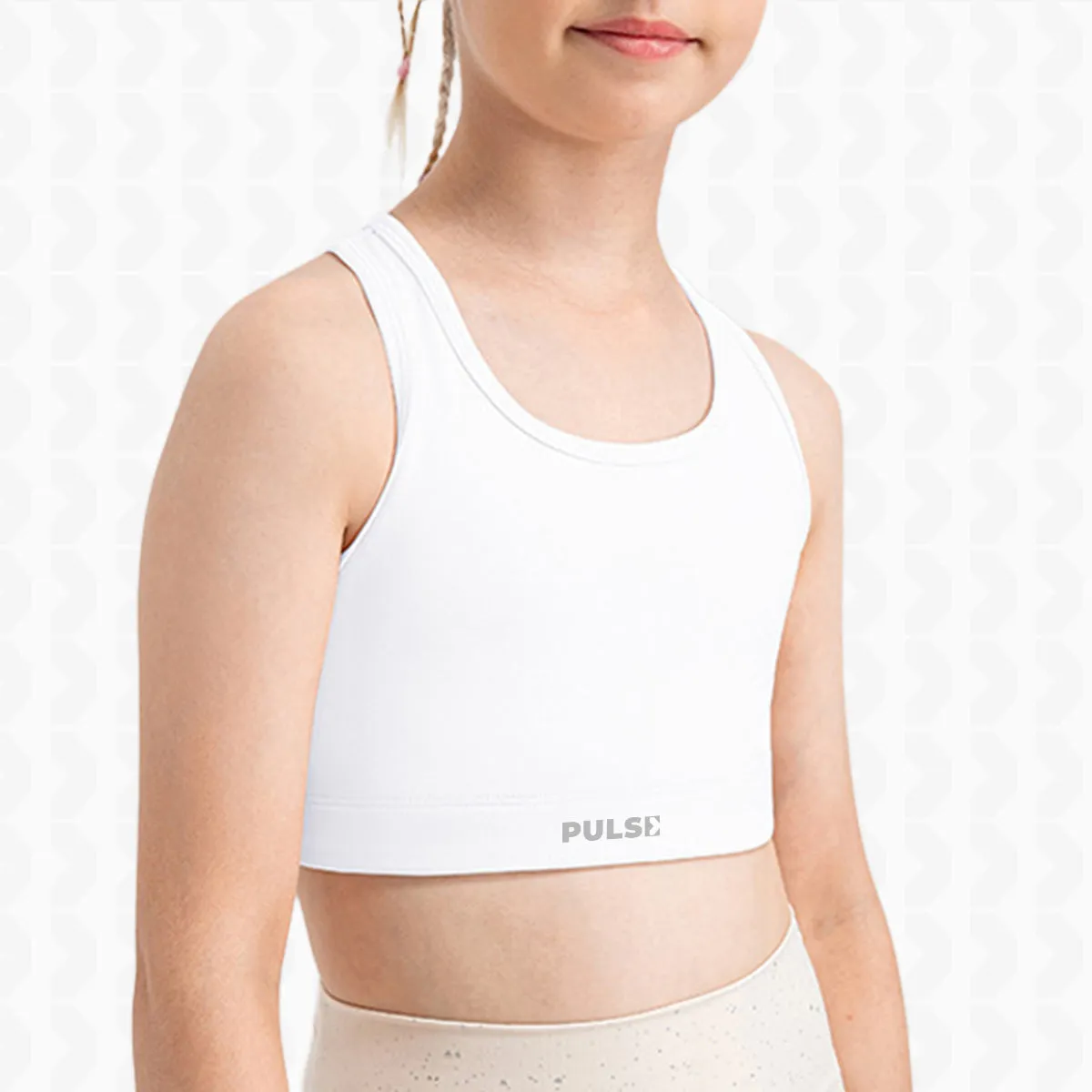 White Kids Bra
