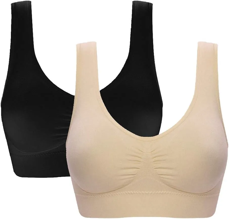 Women's Comfort Workout Sports Bra Low-Impact Activity Sleep Bras