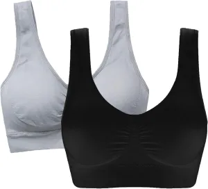 Women's Comfort Workout Sports Bra Low-Impact Activity Sleep Bras
