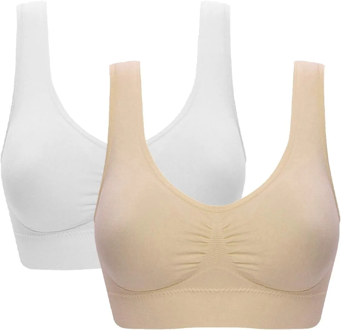 Women's Comfort Workout Sports Bra Low-Impact Activity Sleep Bras
