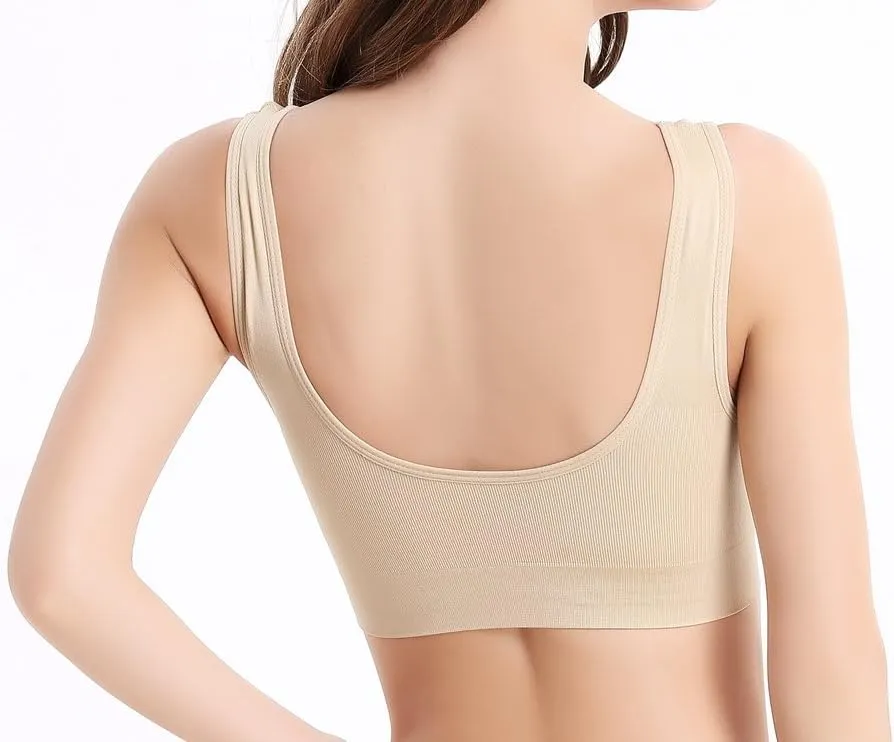 Women's Comfort Workout Sports Bra Low-Impact Activity Sleep Bras