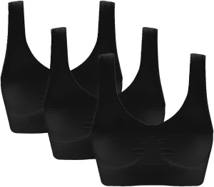 Women's Comfort Workout Sports Bra Low-Impact Activity Sleep Bras