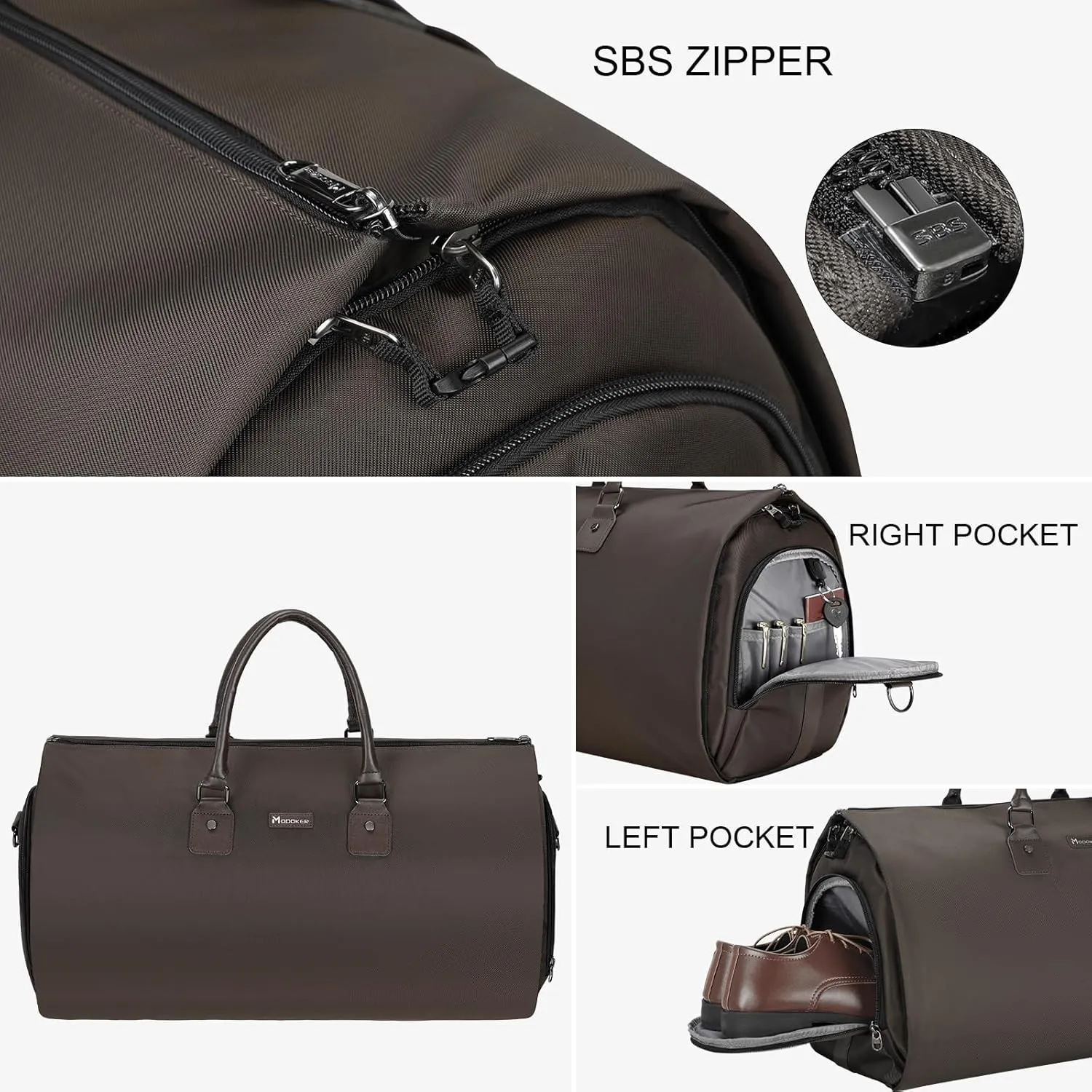 Womens Convertible Garment Bags for Travel, Modoker Waterproof Carry On Garment Bag Garment Duffel Bag