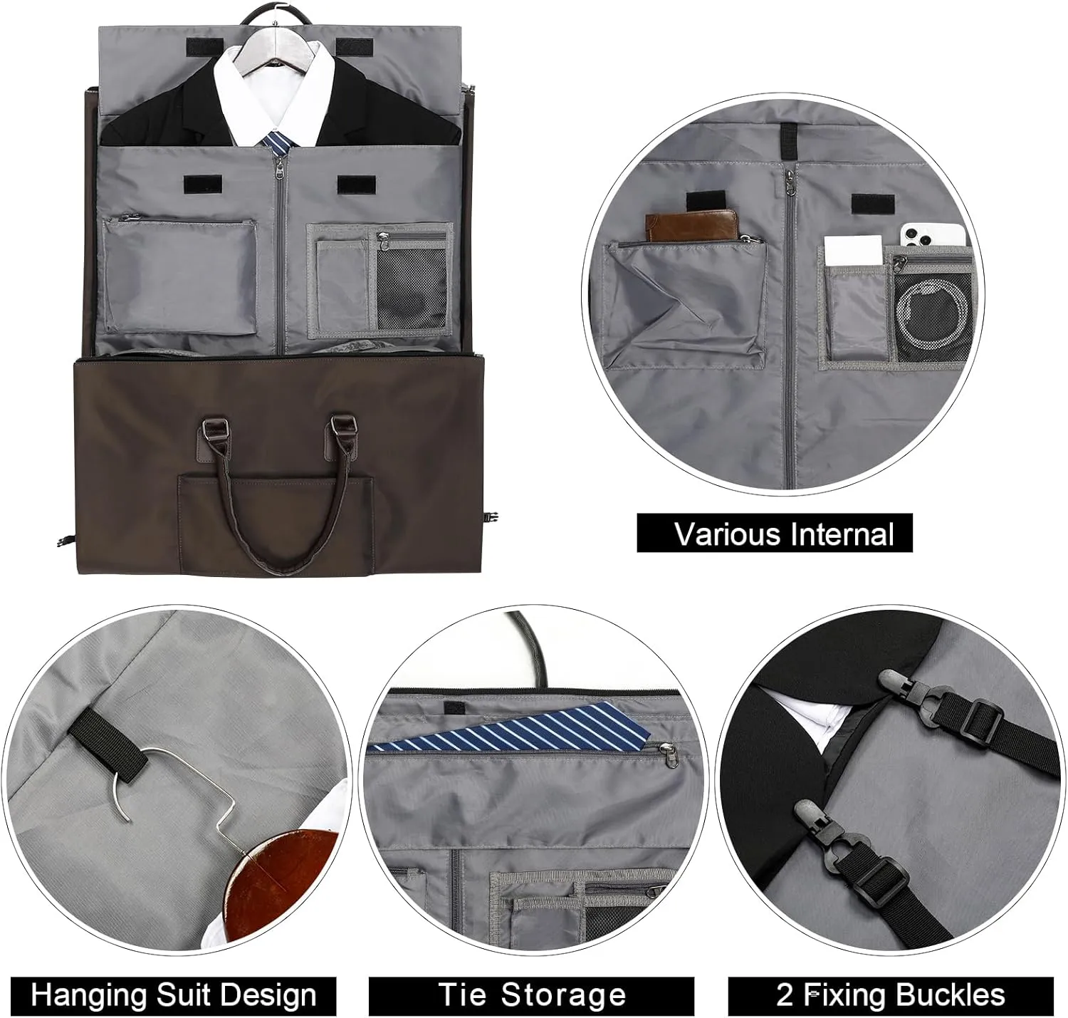 Womens Convertible Garment Bags for Travel, Modoker Waterproof Carry On Garment Bag Garment Duffel Bag