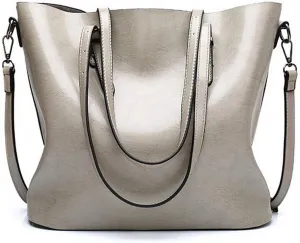 Women's PU Lychee One-shoulder Diagonal Bag Middle-aged and Elderly Mothers Tote