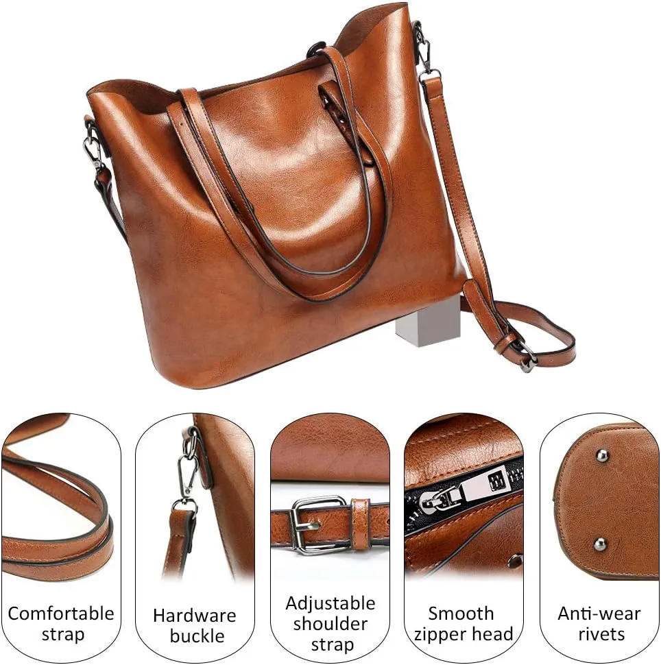 Women's PU Lychee One-shoulder Diagonal Bag Middle-aged and Elderly Mothers Tote
