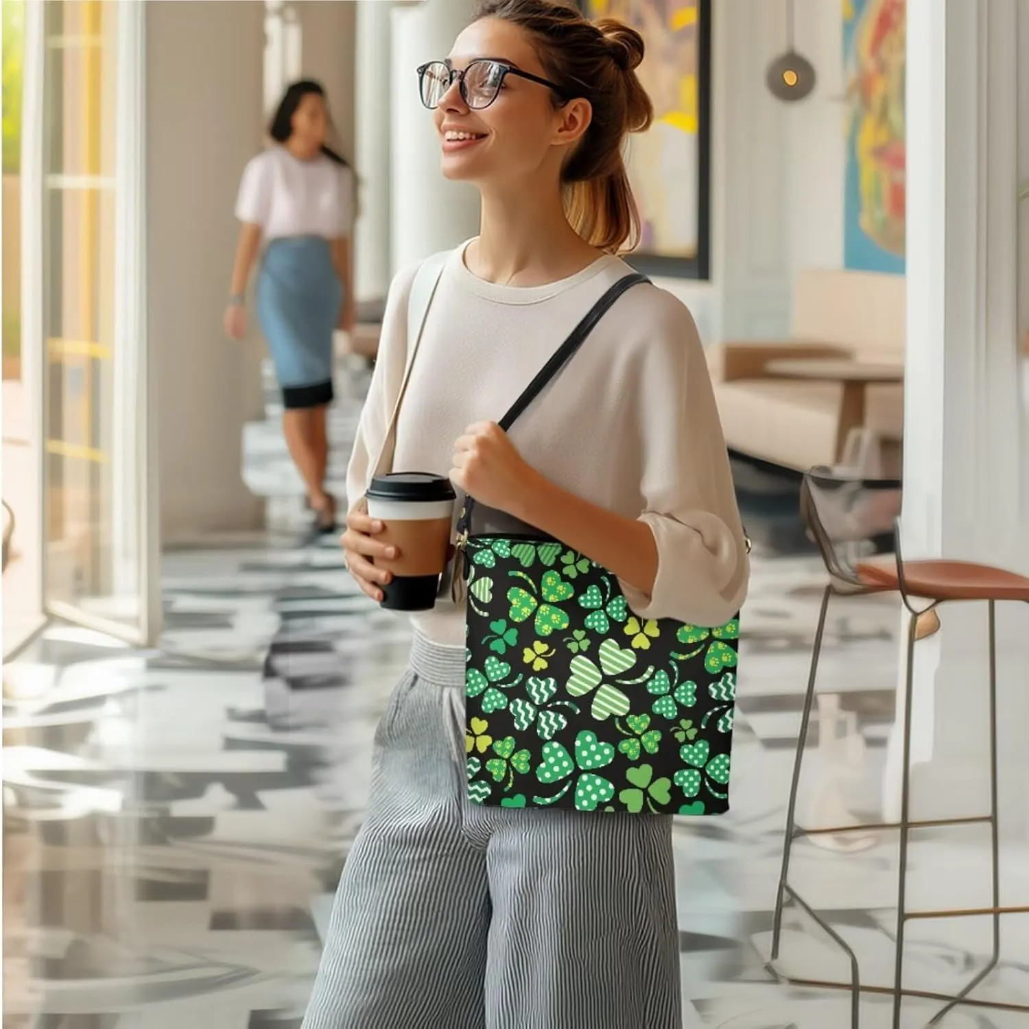 Work Crossbody Bucket Bag Set of 3 Large Shoulder Tote Bag for Women Wallet and Clutch Cosmetic Zipper Handbags