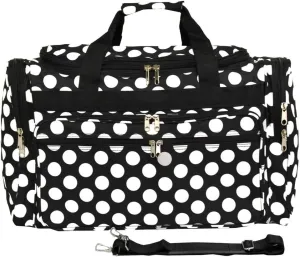 World Traveler Dots 22" Carry-On Duffel Bag – Lightweight, Durable Polyester with Adjustable Shoulder Strap