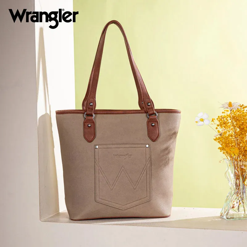 Wrangler Logo Canvas Tote